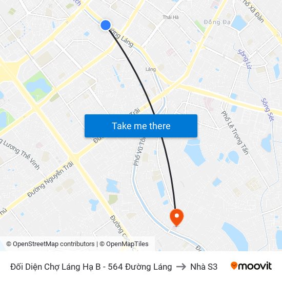 Đối Diện Chợ Láng Hạ B - 564 Đường Láng to Nhà S3 map