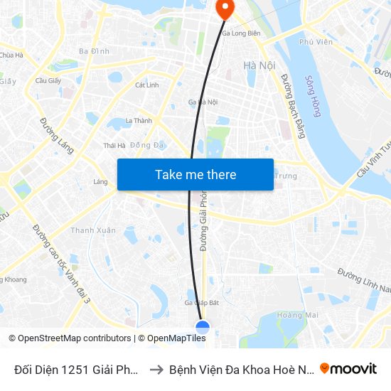 Đối Diện 1251 Giải Phóng to Bệnh Viện Đa Khoa Hoè Nhai map