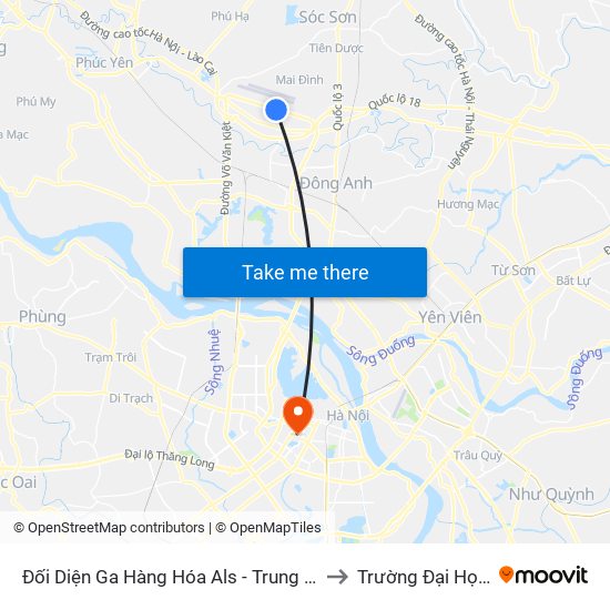 Đối Diện Ga Hàng Hóa Als - Trung Tâm Dịch Vụ Kỹ Thuật Cung Ứng Điện to Trường Đại Học Văn Hoá Hà Nội map