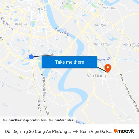 Đối Diện Trụ Sở Công An Phường Hoàng Liệt- 1277 Giải Phóng to Bệnh Viện Đa Khoa Văn Giang map