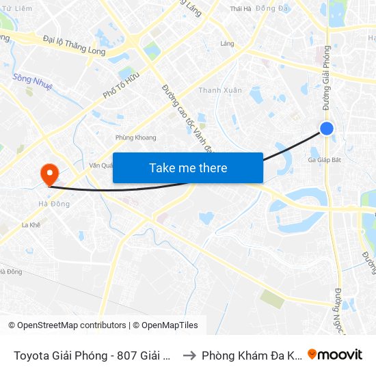 Toyota Giải Phóng - 807 Giải Phóng to Phòng Khám Đa Khoa map