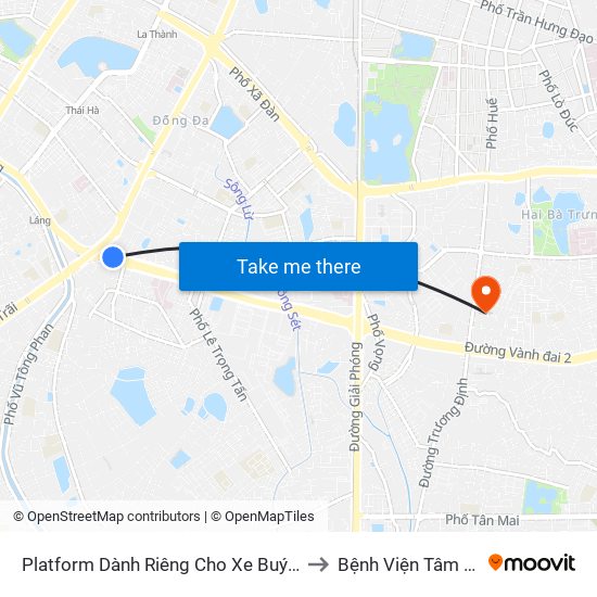 Platform Dành Riêng Cho Xe Buýt Trước Nhà 604 Trường Chinh to Bệnh Viện Tâm Thần Mai Hương map