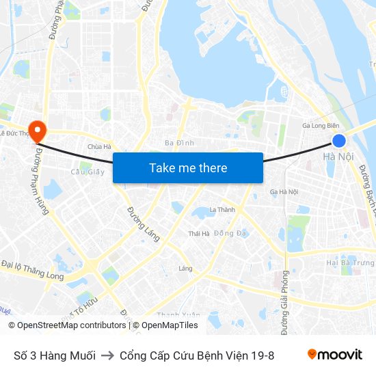 Số 3 Hàng Muối to Cổng Cấp Cứu Bệnh Viện 19-8 map