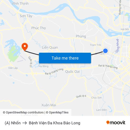 (A) Nhổn to Bệnh Viện Đa Khoa Bảo Long map