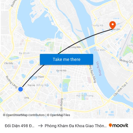 Đối Diện 498 Đường Láng to Phòng Khám Đa Khoa Giao Thông Vận Tải Gia Lâm map