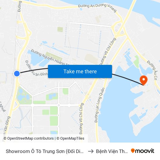 Showroom Ô Tô Trung Sơn (Đối Diện 315 Phạm Văn Đồng) to Bệnh Viện Thú Y Asvelis map