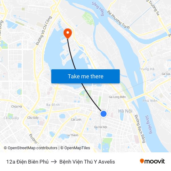 12a Điện Biên Phủ to Bệnh Viện Thú Y Asvelis map