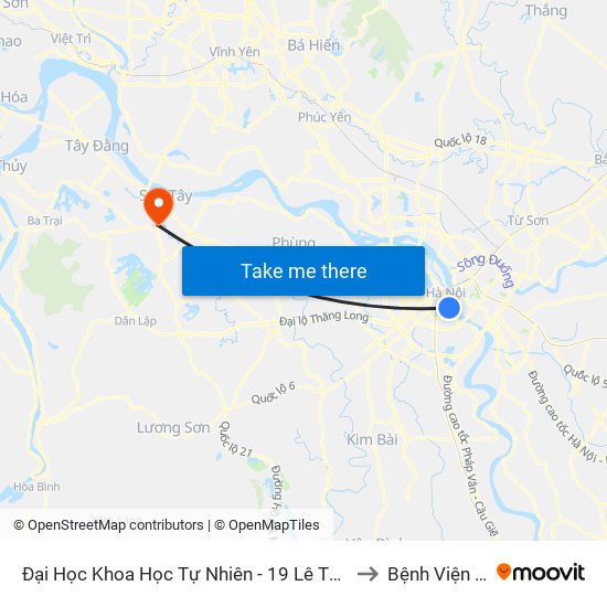 Đại Học Khoa Học Tự Nhiên - 19 Lê Thánh Tông to Bệnh Viện 105 map