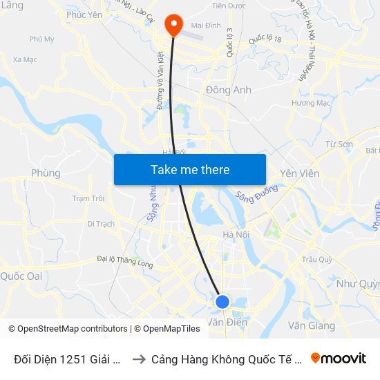 Đối Diện 1251 Giải Phóng to Cảng Hàng Không Quốc Tế Nội Bài map