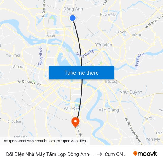 Đối Diện Nhà Máy Tấm Lợp Đông Anh- Km 12+700 Quốc Lộ 3 to Cụm CN Ngọc Hồi map