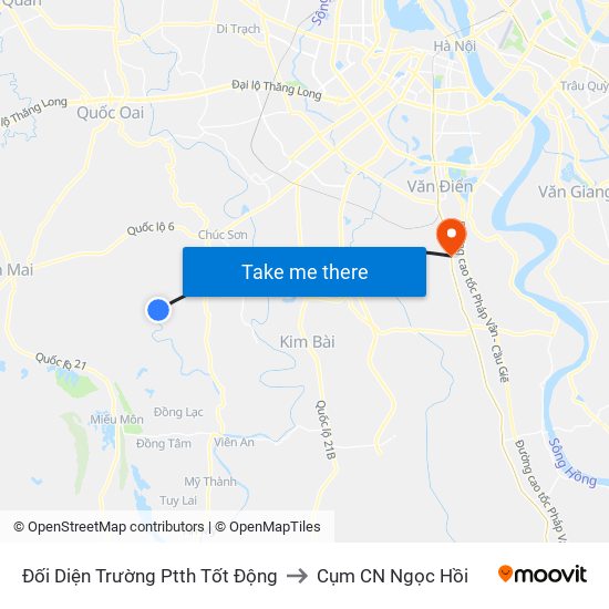 Đối Diện Trường Ptth Tốt Động to Cụm CN Ngọc Hồi map