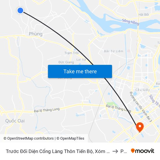 Trước Đối Diện Cổng Làng Thôn Tiến Bộ, Xóm Cực Nam 20m to PTIT map