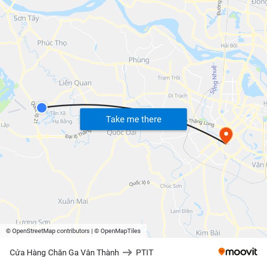 Cửa Hàng Chăn Ga Vân Thành to PTIT map