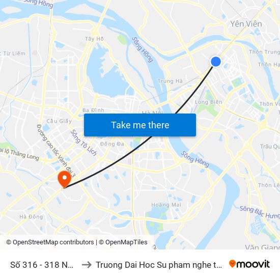 Số 316 - 318 Ngô Gia Tự to Truong Dai Hoc Su pham nghe thuat trung uong map