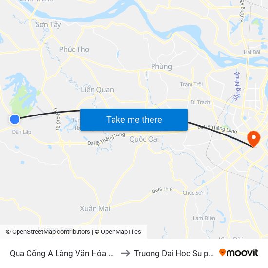 Qua Cổng A Làng Văn Hóa Du Lịch Các Dân Tộc Việt Nam 30m to Truong Dai Hoc Su pham nghe thuat trung uong map