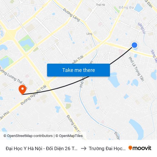 Đại Học Y Hà Nội - Đối Diện 26 Tôn Thất Tùng to Trường Đai Học Hà Nội map