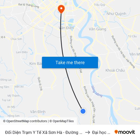 Đối Diện Trạm Y Tế Xã Sơn Hà - Đường Trục Huyện Thao Chính to Đại học đại nam map