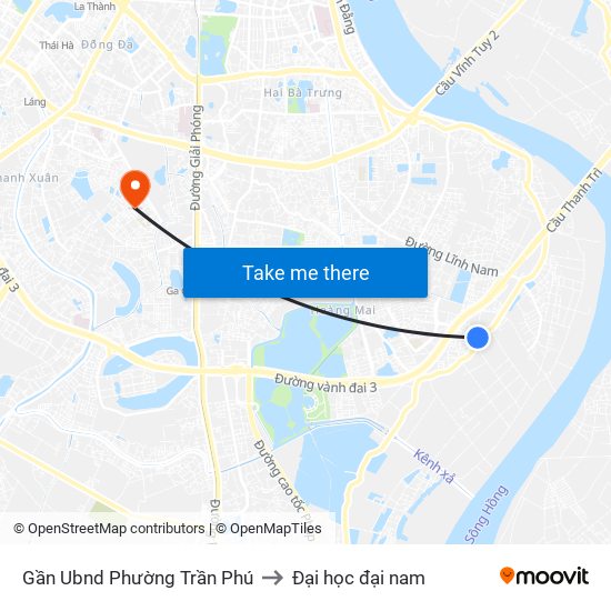 Gần Ubnd Phường Trần Phú to Đại học đại nam map