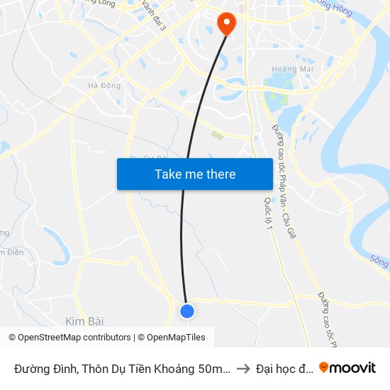 Đường Đình, Thôn Dụ Tiền Khoảng 50m-Đường Liên Thôn Xã to Đại học đại nam map