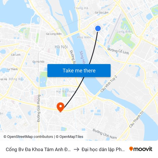 Cổng Bv Đa Khoa Tâm Anh Đường Phú Hựu to Đại học dân lập Phương Đông map