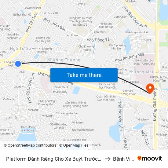 Platform Dành Riêng Cho Xe Buýt Trước Nhà 604 Trường Chinh to Bệnh Viện 354 map