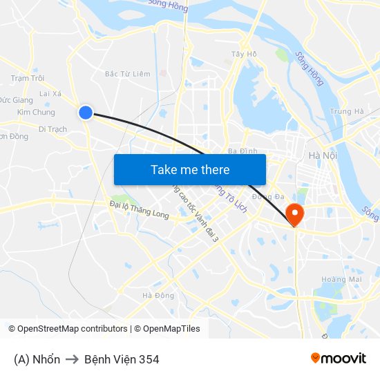 (A) Nhổn to Bệnh Viện 354 map