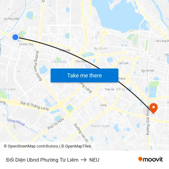 Đối Diện Ubnd Phường Từ Liêm to NEU map