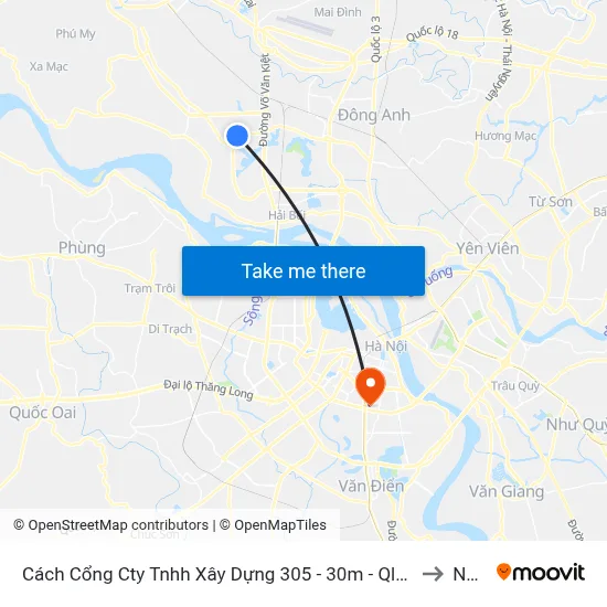 Cách Cổng Cty Tnhh Xây Dựng 305 - 30m - Ql23b to NEU map