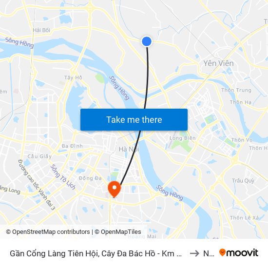 Gần Cổng Làng Tiên Hội, Cây Đa Bác Hồ - Km 5 +700 Quốc Lộ 3 to NEU map