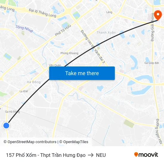 157 Phố Xốm - Thpt Trần Hưng Đạo to NEU map