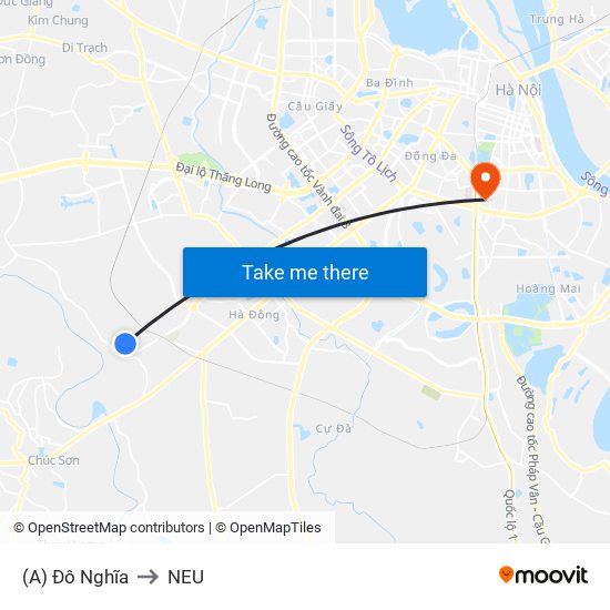 (A) Đô Nghĩa to NEU map