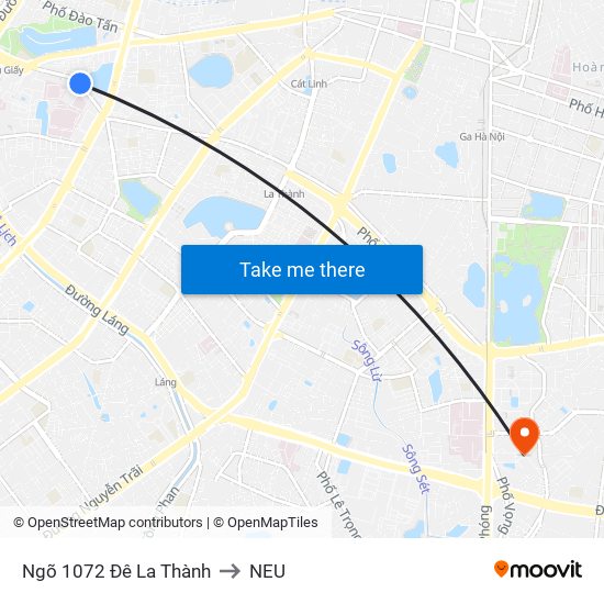 Ngõ 1072 Đê La Thành to NEU map