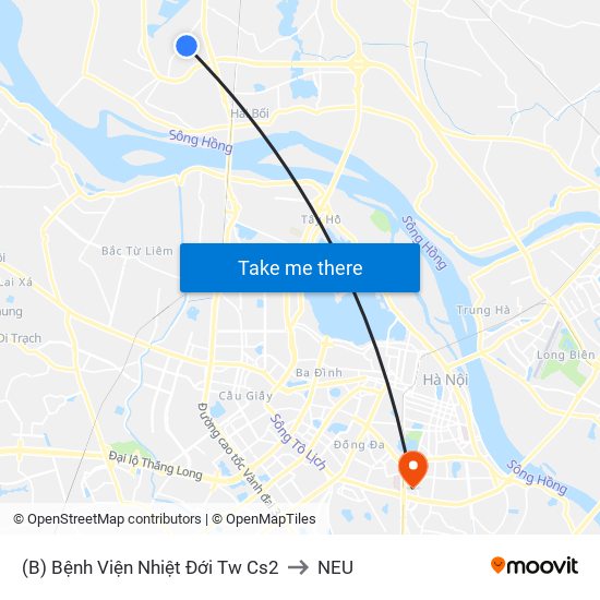 (B) Bệnh Viện Nhiệt Đới Tw Cs2 to NEU map