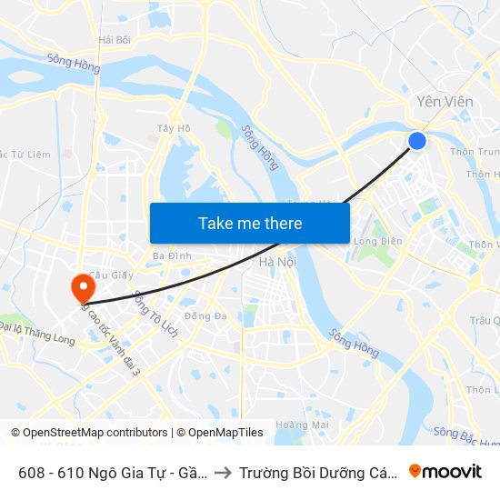 608 - 610 Ngô Gia Tự - Gần Đường Lên Cầu Đuống to Trường Bồi Dưỡng Cán Bộ Giáo Dục Hà Nội map