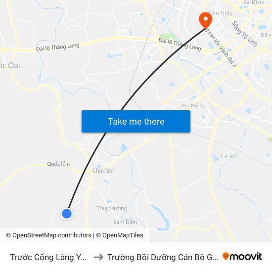 Trước Cổng Làng Yên Khê 50m to Trường Bồi Dưỡng Cán Bộ Giáo Dục Hà Nội map