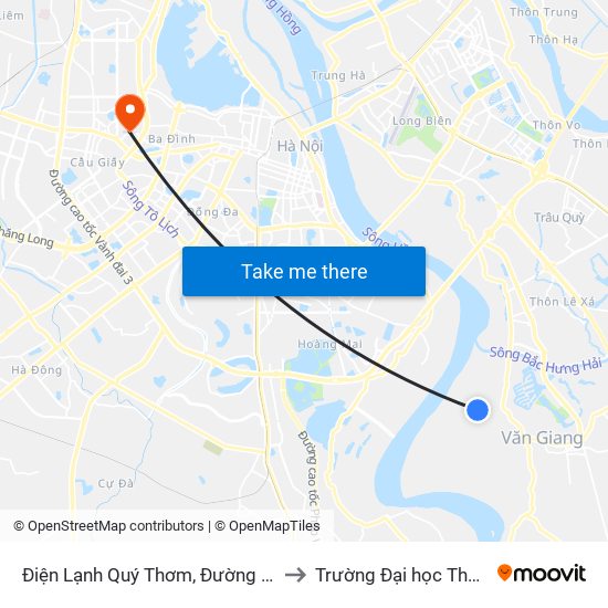 Điện Lạnh Quý Thơm, Đường Phà Xuân Quan to Trường Đại học Thủ đô Hà Nội map