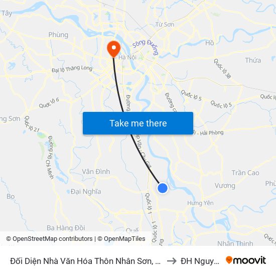 Đối Diện Nhà Văn Hóa Thôn Nhân Sơn, Xã Tri Thủy - Dt428 to ĐH Nguyễn Trãi map