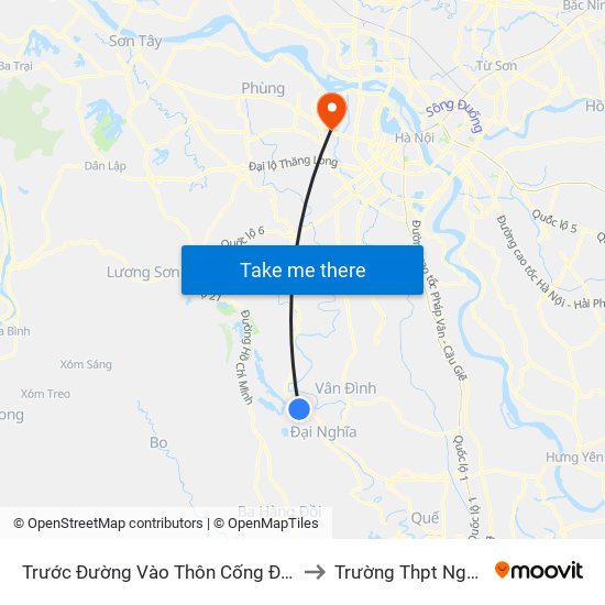 Trước Đường Vào Thôn Cống Đặng, Xã Hồng Sơn Khoảng 50m to Trường Thpt Nguyễn Thị Minh Khai map