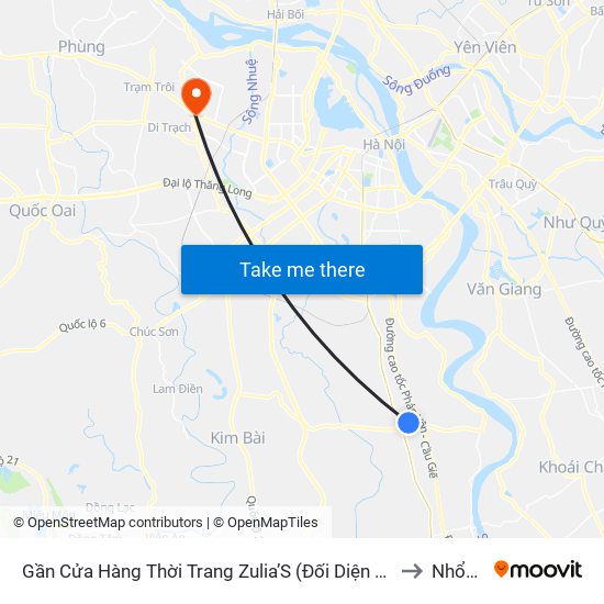 Gần Cửa Hàng Thời Trang Zulia’S (Đối Diện Cột Mốc H5/12) - Tl 427 to Nhổn City map