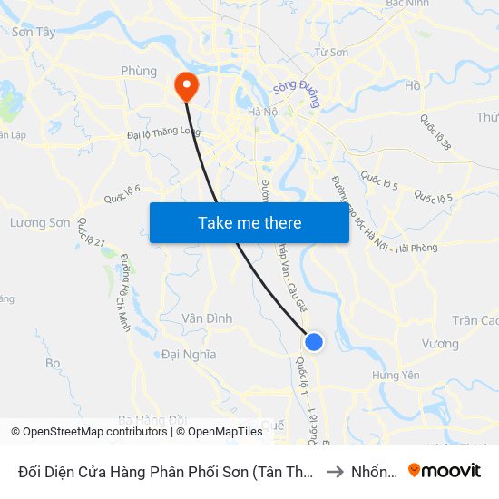 Đối Diện Cửa Hàng Phân Phối Sơn (Tân Thanh Hiếu) - Dt428 to Nhổn City map
