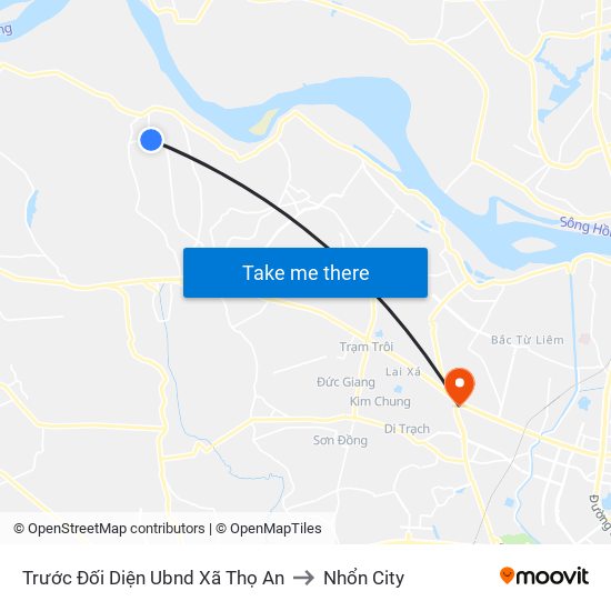 Trước Đối Diện Ubnd Xã Thọ An to Nhổn City map