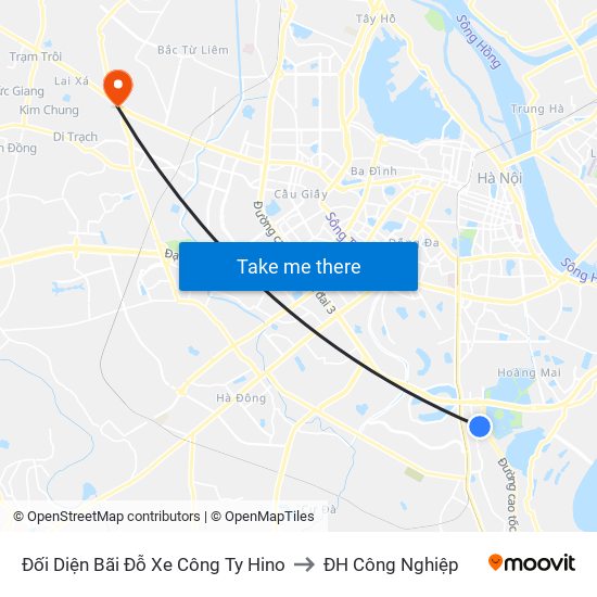 Đối Diện Bãi Đỗ Xe Công Ty Hino to ĐH Công Nghiệp map