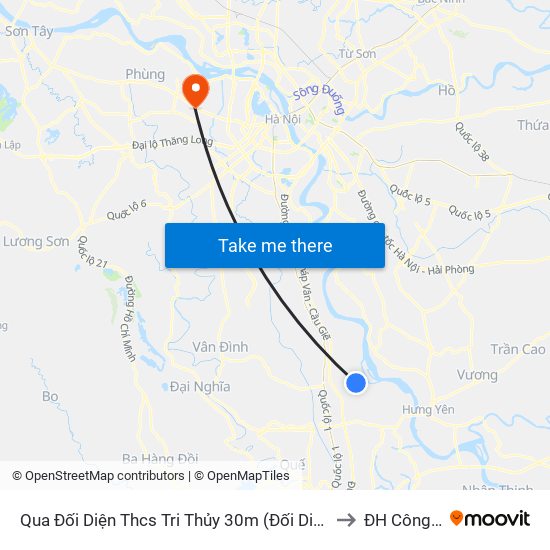 Qua Đối Diện Thcs Tri Thủy 30m (Đối Diện Photo Hảo Thu) - Dt428 to ĐH Công Nghiệp map