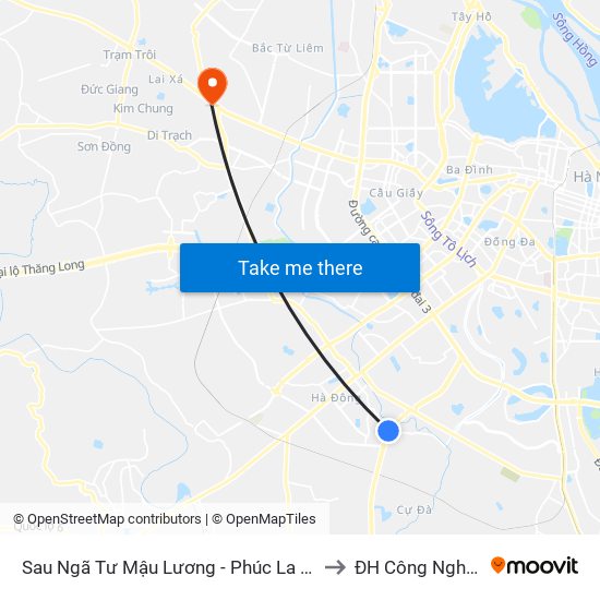 Sau Ngã Tư Mậu Lương - Phúc La 50m to ĐH Công Nghiệp map