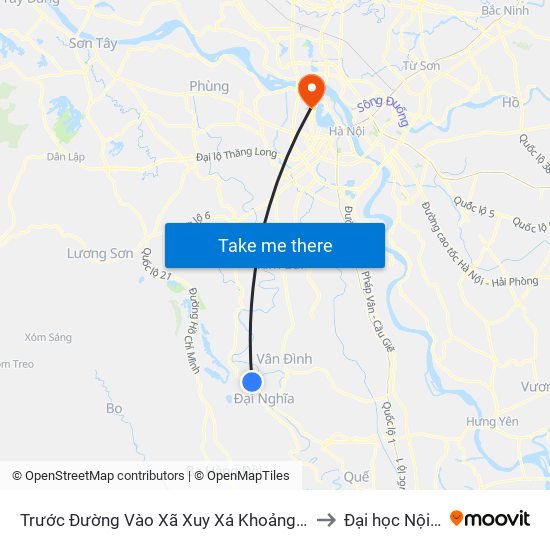 Trước Đường Vào Xã Xuy Xá Khoảng 50m to Đại học Nội vụ map