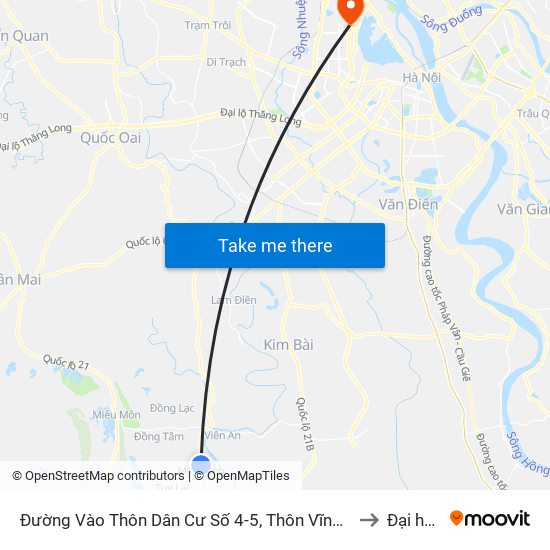 Đường Vào Thôn Dân Cư Số 4-5, Thôn Vĩnh Xương Thượng, Xã Mỹ Thành Khoảng 50m to Đại học Nội vụ map