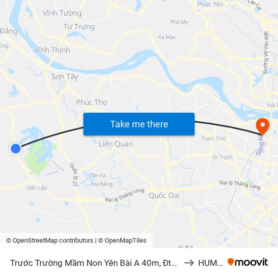 Trước Trường Mầm Non Yên Bài A 40m, Đt87 to HUMG map