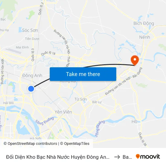 Đối Diện Kho Bạc Nhà Nước Huyện Đông Anh, Thị Trấn Đông Anh - Km 11+840 Quốc Lộ 3 to Bac Ninh map