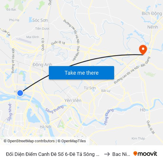 Đối Diện Điếm Canh Đê Số 6-Đê Tả Sông Hồng to Bac Ninh map