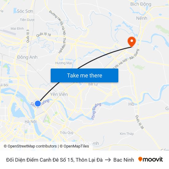 Đối Diện Điếm Canh Đê Số 15, Thôn Lại Đà to Bac Ninh map